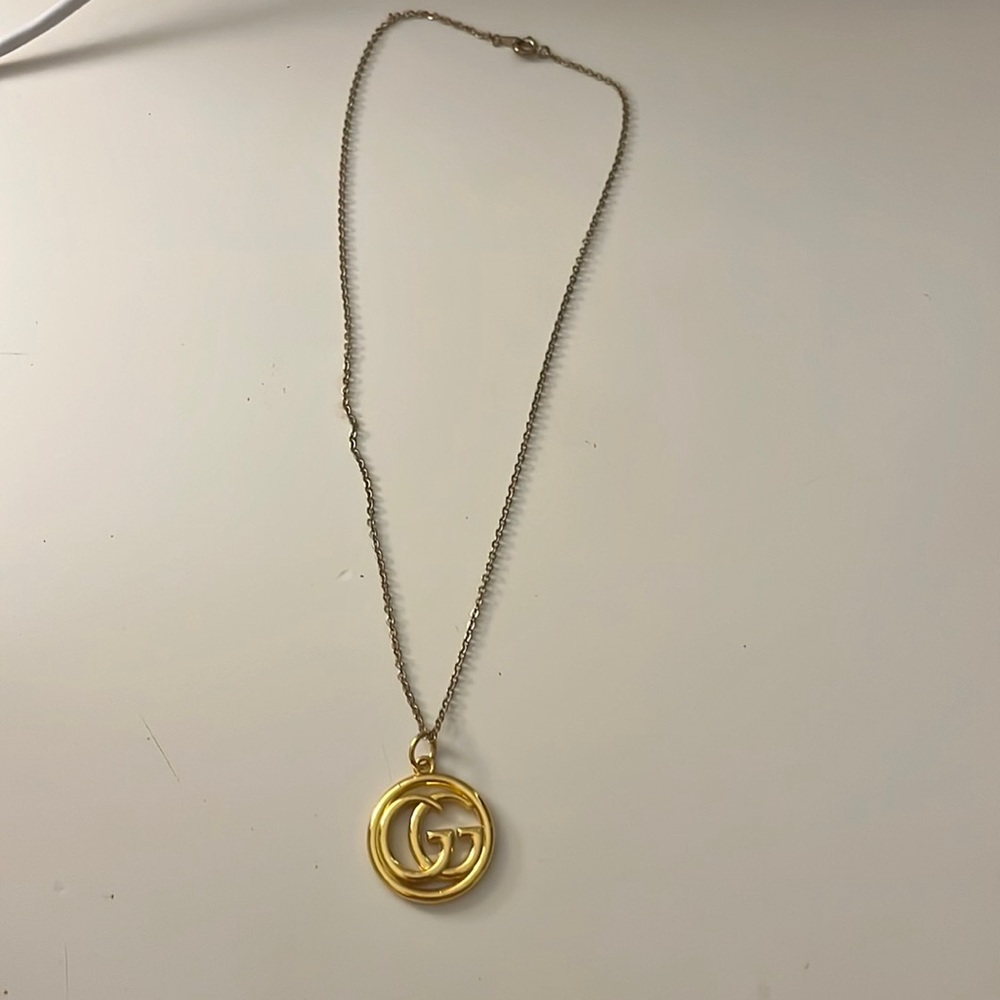 double G gold necklace